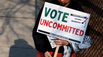 Vote uncommitted sign