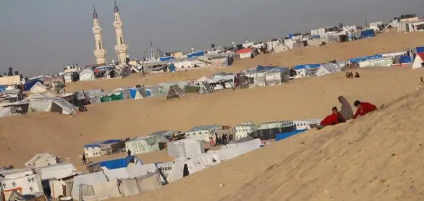 Refugee camp in Rafah