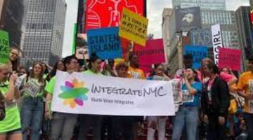 IntegrateNYC march in NYC