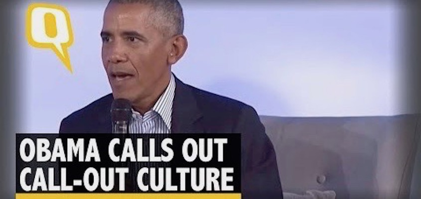 Obama Condemns “Call Out Culture” Despite Being Its Biggest Beneficiary
