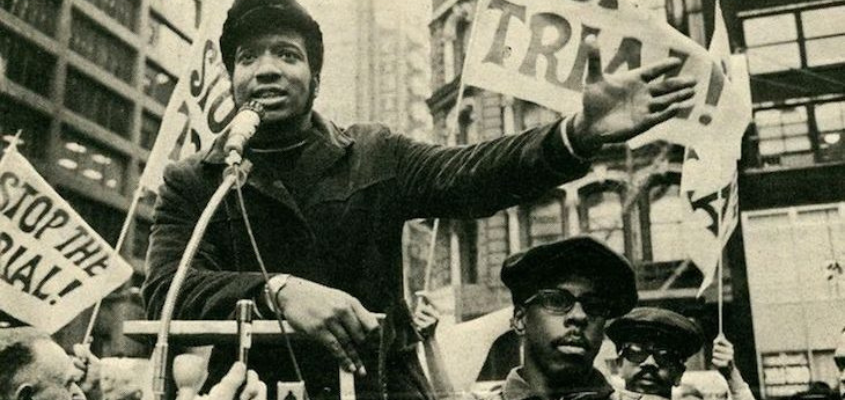 Fred Hampton speaking at a rally
