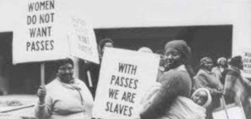South African women protesting apartheid