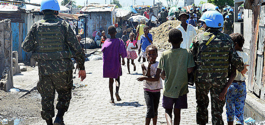 UN soldiers in Haiti
