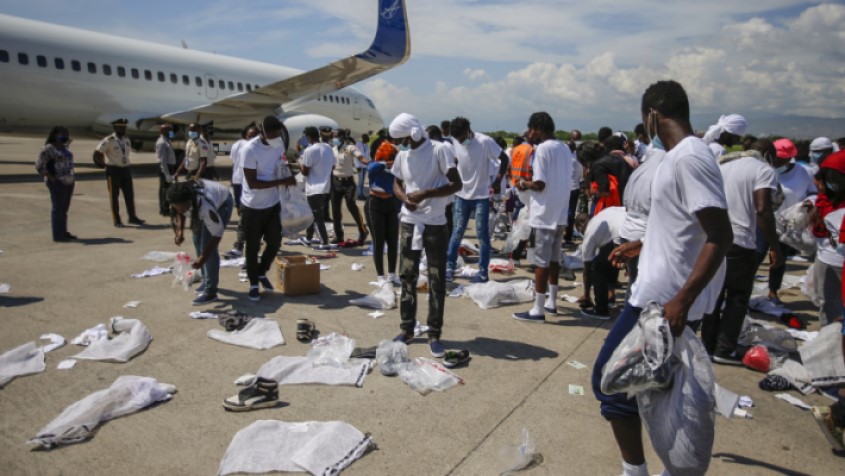 Haitians deported from the U.S.