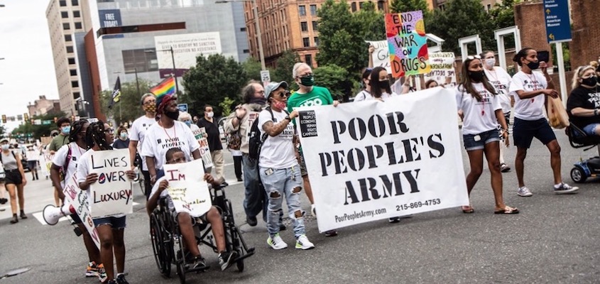 Biden’s Philly Headquarters Rents a Fence to Stop the Poor People’s Army