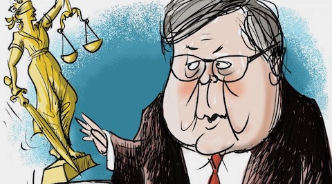 Lawless low Barr’s depths of depravity