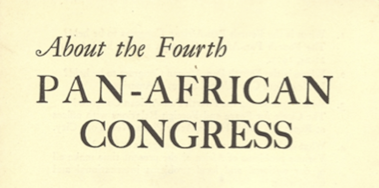 DOCUMENT: Resolutions Passed by the Fourth Pan-African Congress, New York City, 1927