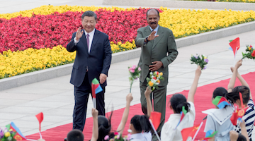 Eritrean President Isaias Afwerki in China