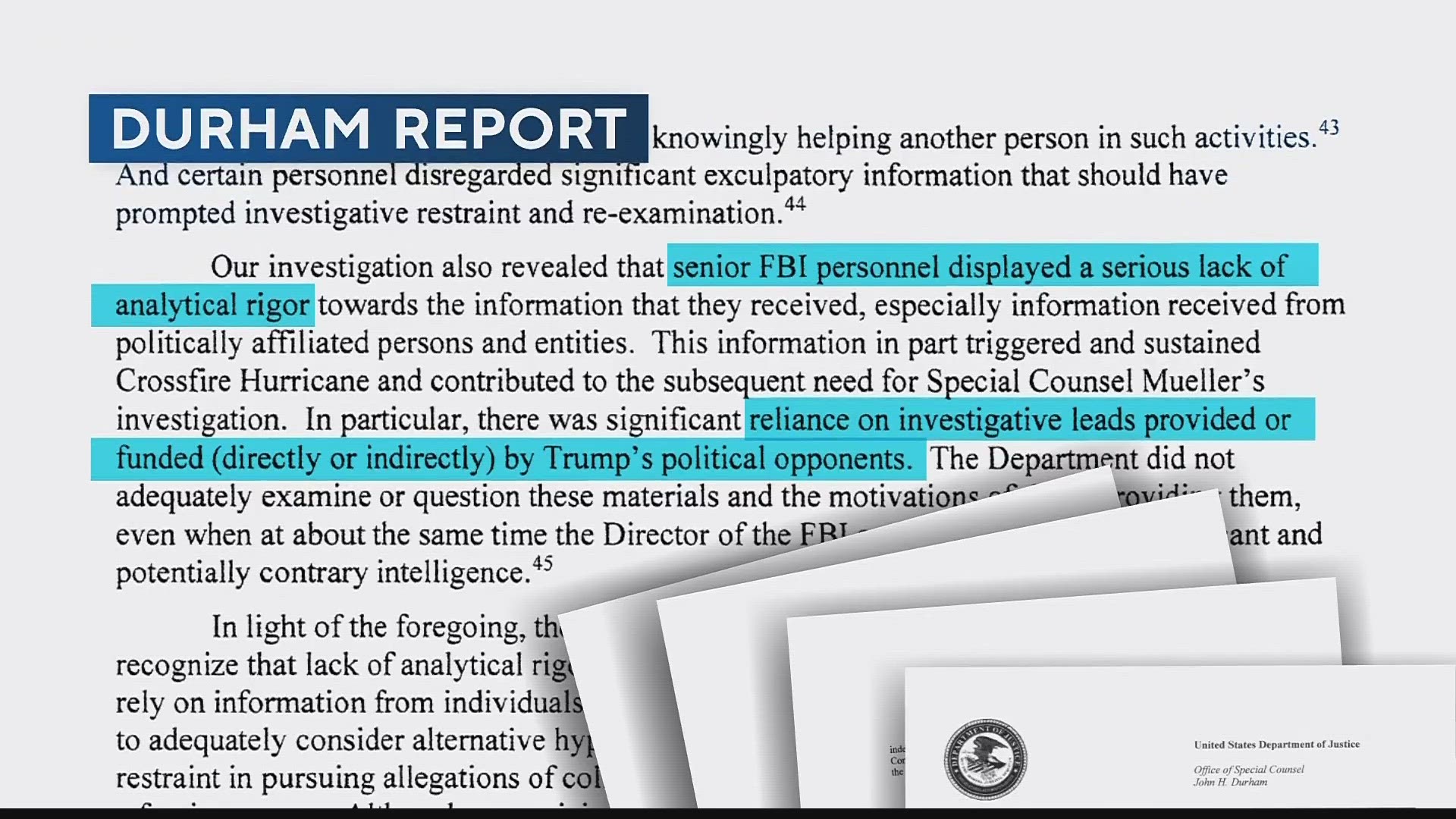 Durham Report Reveals the Real Threat to “Democracy” – The FBI Weaponized by Democrat Party Affiliated Elites