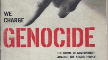 Cover of the "We Charge Genocide" book