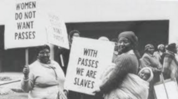 South African women protesting apartheid