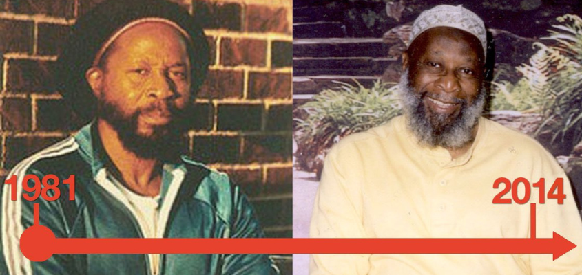 Sekou Odinga in 1981 and 2014