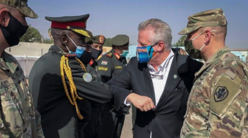 AFRICOM Director of Intelligence with Sudanese military professionals