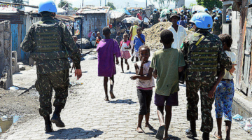 UN soldiers in Haiti