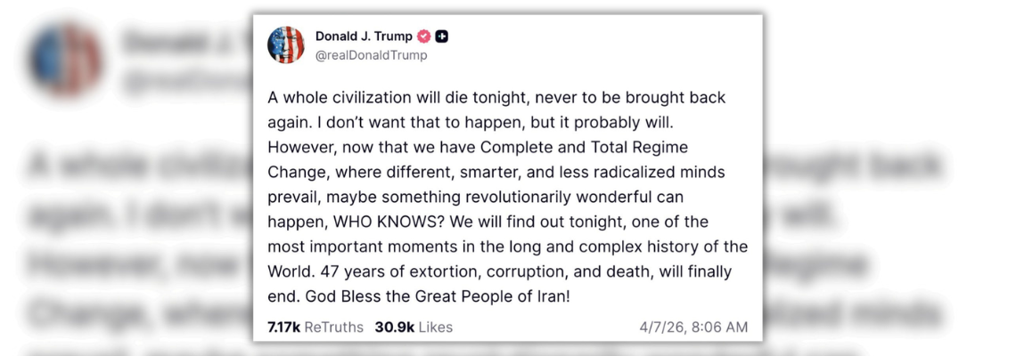 Donald Trump Truth Social post
