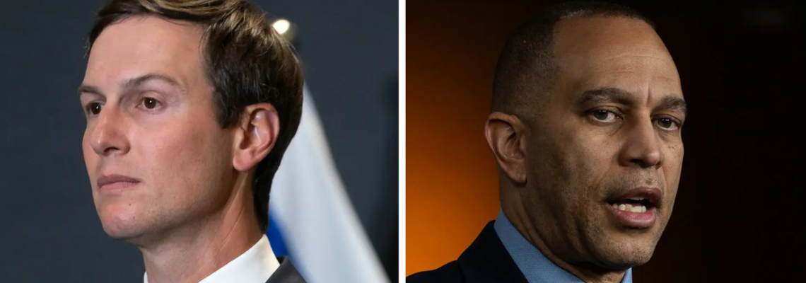 Hakeem Jeffries and Jared Kushner