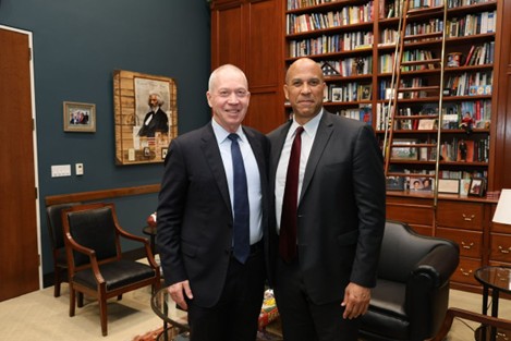 Cory Booker and Yoav Gallant