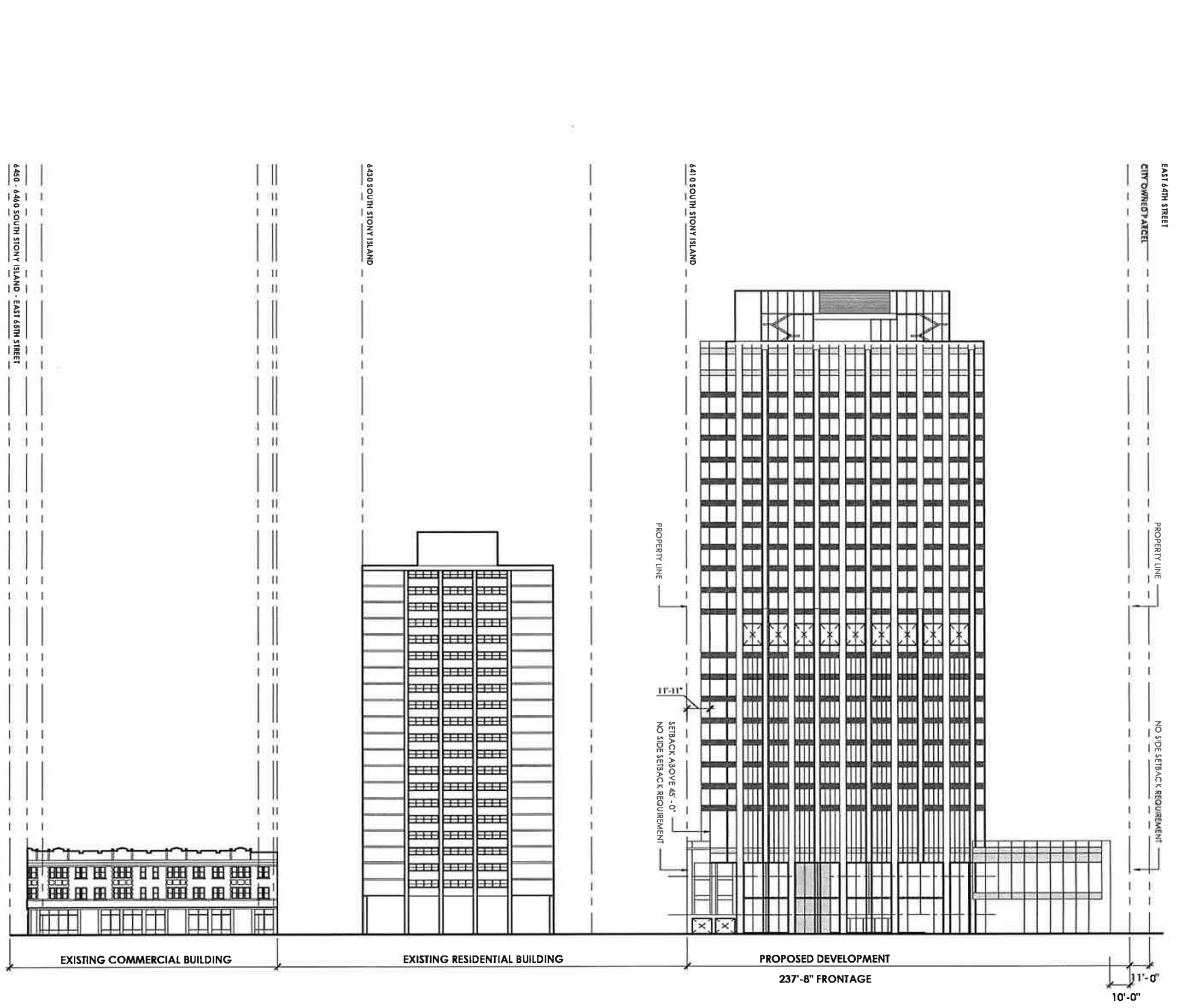 Rendering of proposed hotel