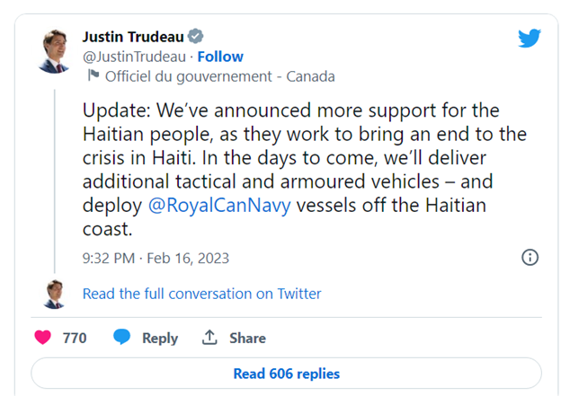 trudeau tweet