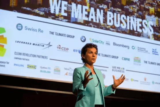 Christiana Figueres, B Team Leader [Source]. The B Team is a founder of We Mean Business