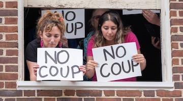 Activists Standing Fast at Venezuelan Embassy