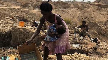 Child mining in Congo