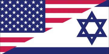 US Israel flags