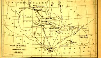 Map of the Caribbean