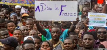 Demonstrators in Niger 