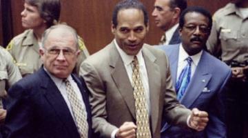 OJ Simpson at his trial