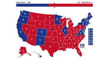 Election results map