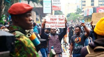Kenya protest sign